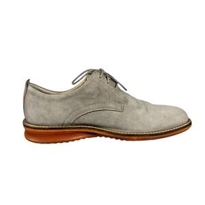 ECCO Men's Suede Oxford Dress Shoes, Lace-Up, Light‎ Gray, Size 42